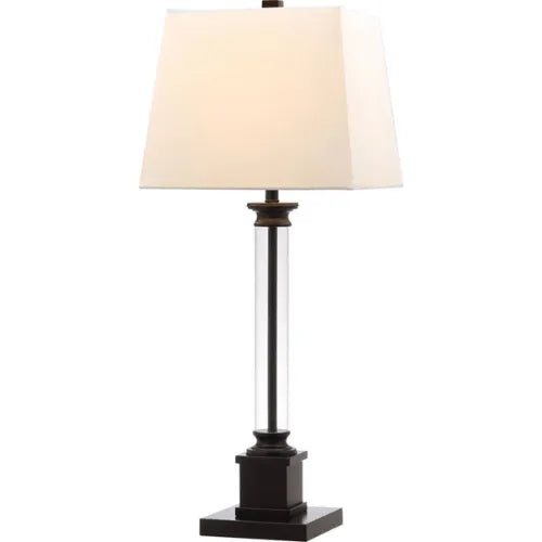 Safavieh Davis English Column Black Iron Table Lamp (Set of 2)