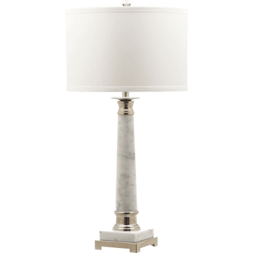 Safavieh Colleen Marble Georgian Column Table Lamp (Set of 2)