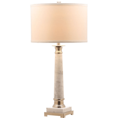 Safavieh Colleen Marble Georgian Column Table Lamp (Set of 2)