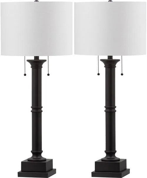 Safavieh Estilo Slate Grey Column Table Lamp (Set of 2)