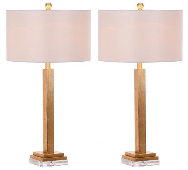 Safavieh Perri Gold Art Deco Table Lamp (Set of 2)