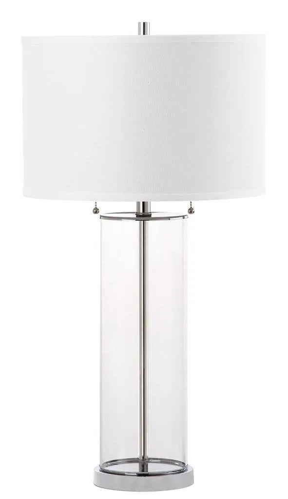 Safavieh Velma Minimalist Glass Column Table Lamp (Set of 2)