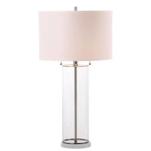 Safavieh Velma Minimalist Glass Column Table Lamp (Set of 2)