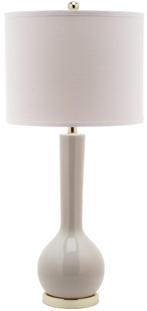 Safavieh Mae Elongated Light Grey Ceramic Table Lamp