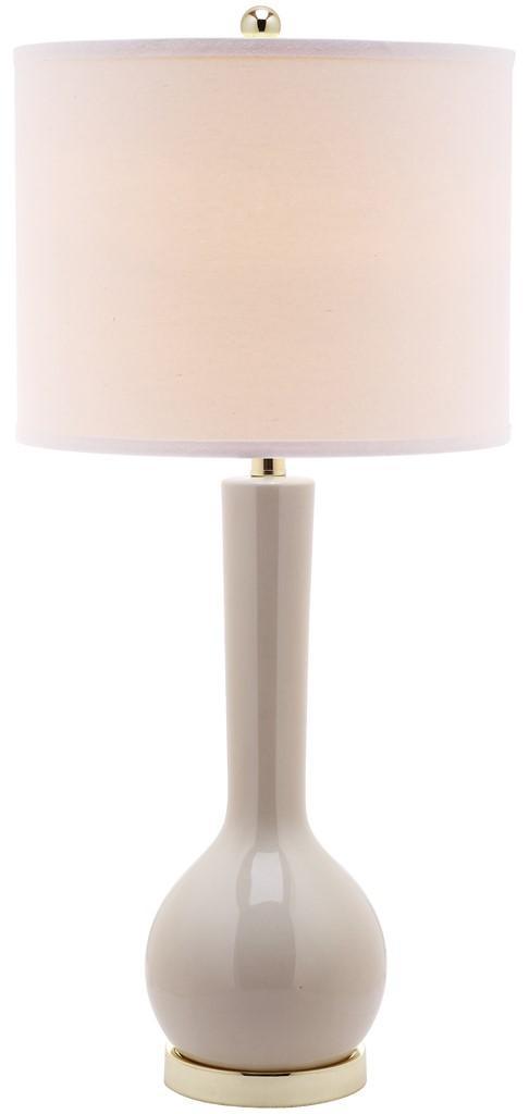 Safavieh Mae Elongated Light Grey Ceramic Table Lamp