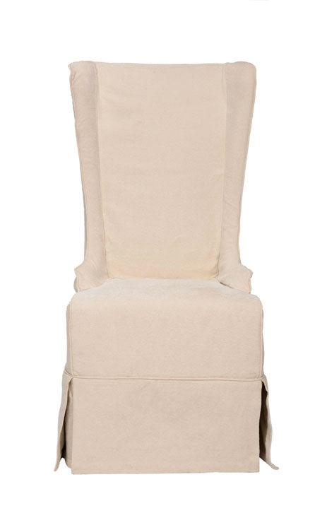 Safavieh Becall Cream Linen Slipcover Dining Chair