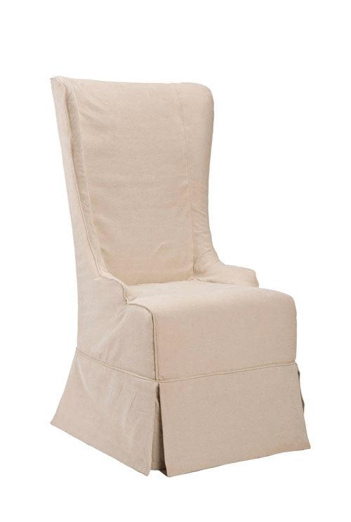 Safavieh Becall Cream Linen Slipcover Dining Chair