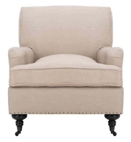 Safavieh Chloe Antique Gold Linen Club Chair