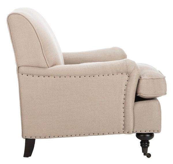 Safavieh Chloe Antique Gold Linen Club Chair