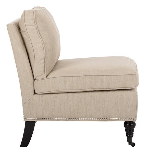 Safavieh Randy Off White Linen Slipper Chair