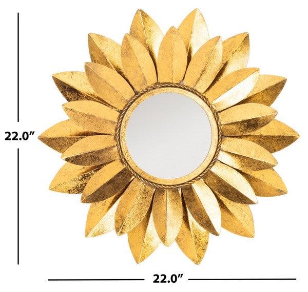 Safavieh Larcen Golden Petals Mirror