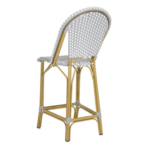 Safavieh Gresley Grey-White Indoor-Outdoor French Bistro Counter Stool