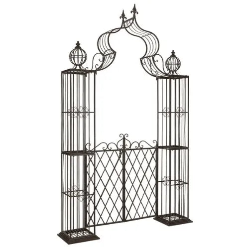 Safavieh Beatrix Rustic Brown Iron Outdoor Garden Arbor