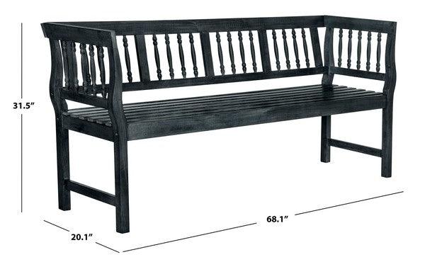 Safavieh Brentwood Dark Slate Garden Bench