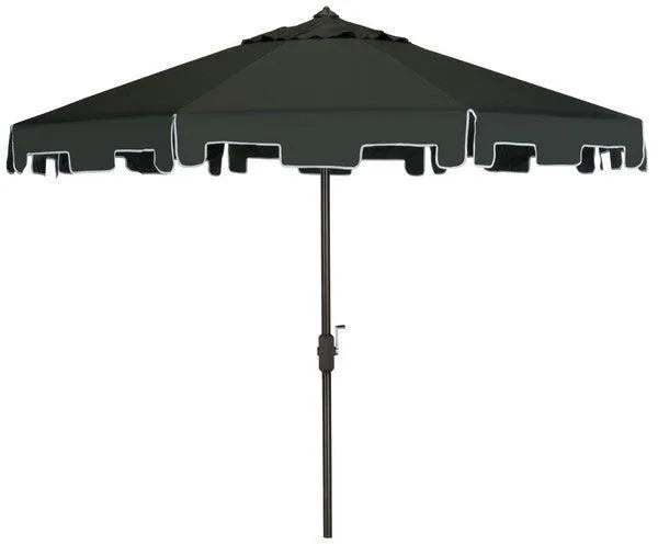 Safavieh Zimmerman Dark Green Crank Umbrella With Flap (9ft)