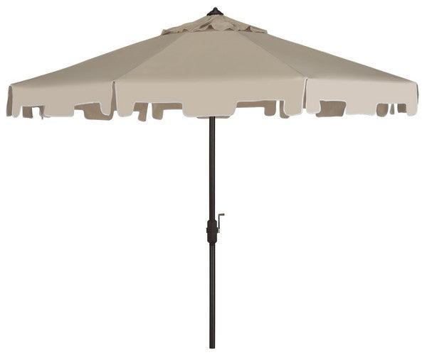 Safavieh Zimmerman Beige Crank Umbrella With Flap (9ft)