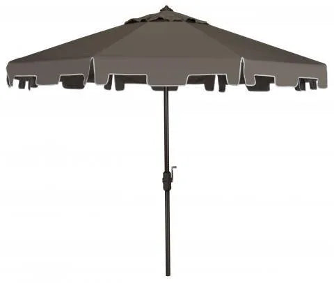 Safavieh Zimmerman Grey Crank Umbrella With Flap (9ft)