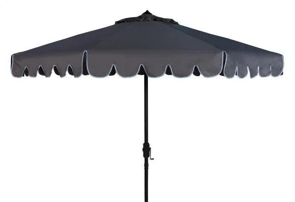 Safavieh Venice  Taupe Scalloped Auto Tilt Crank Umbrella (9ft)