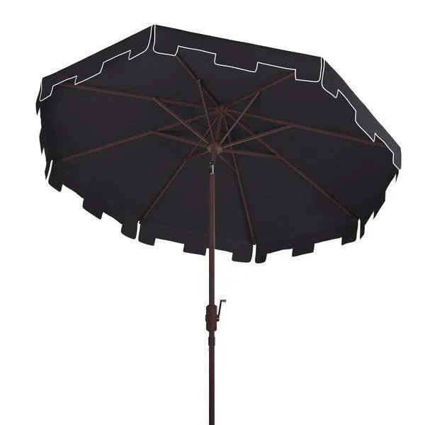 Safavieh Zimmerman Navy-White Round Market Umbrella (11ft)