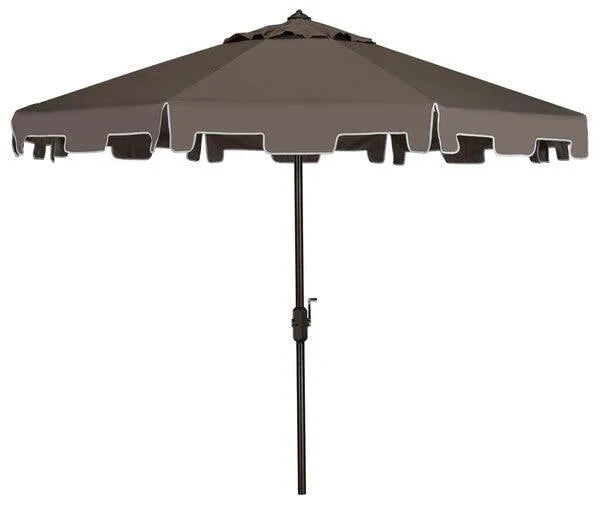 Safavieh Zimmerman Grey Round Market Umbrella (11ft)