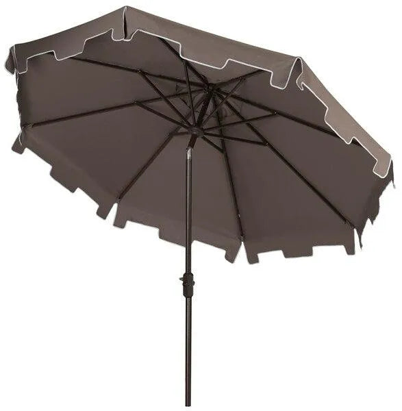 Safavieh Zimmerman Grey Round Market Umbrella (11ft)