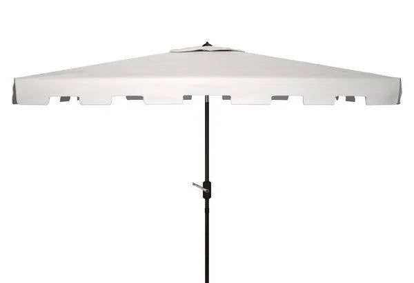 Safavieh Zimmerman White Classic Rectangular Market Umbrella