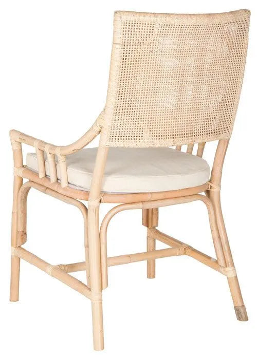 Safavieh Donatella Natural White Wash Rattan Chair