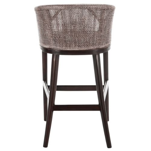 Safavieh Brando Mahogany Rattan Bar Stool