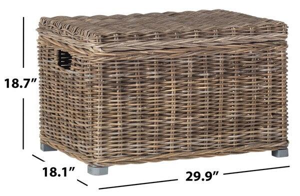 Safavieh Mikasi Natural-Grey Wicker Basket