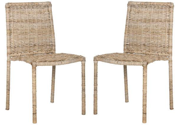 Safavieh Makassar Grey Rattan Side Chair