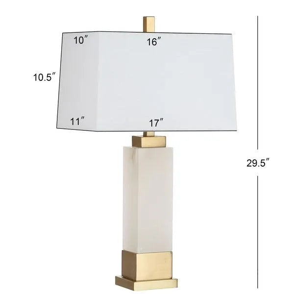 Safavieh Rozella Alabaster Column Table Lamp