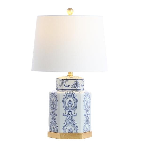 Safavieh Bodin Lapis Blue Ornate Ceramic Table Lamp (Set o 2)