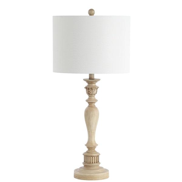 Safavieh Hugh Classic Column Light Brown Table Lamp (Set of 2)