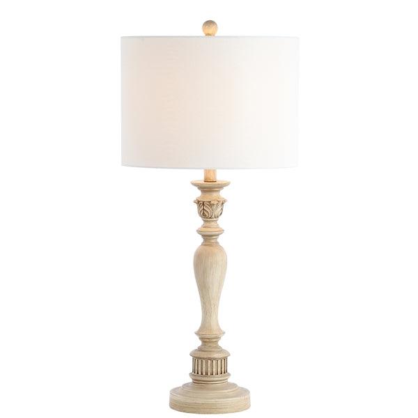 Safavieh Hugh Classic Column Light Brown Table Lamp (Set of 2)