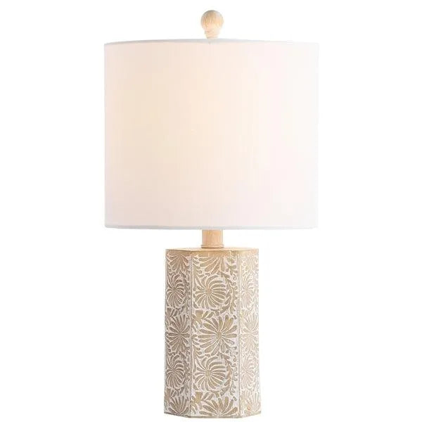 Safavieh Eliseo Beige Pattern Table Lamp