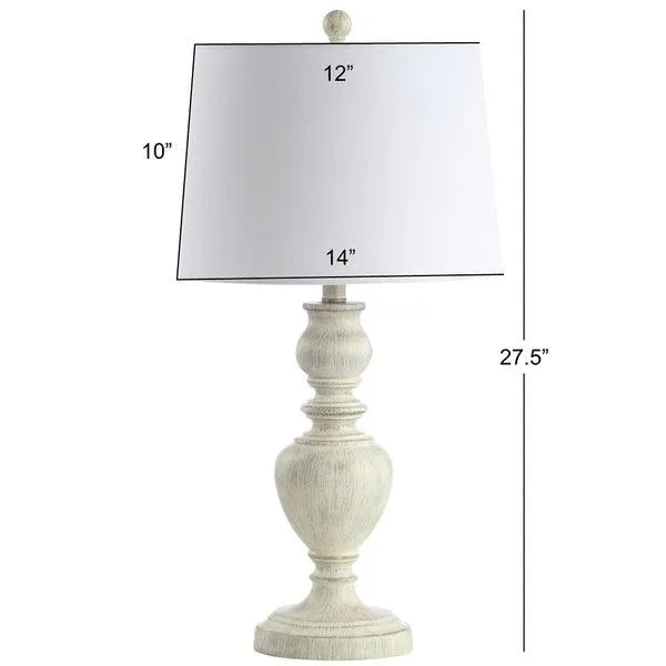 Safavieh Zabi White-Washed Traditional Table Lamp (Set of 2)