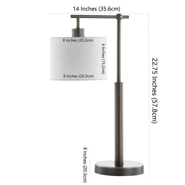 Safavieh Harlan Brown Minimalist Table Lamp