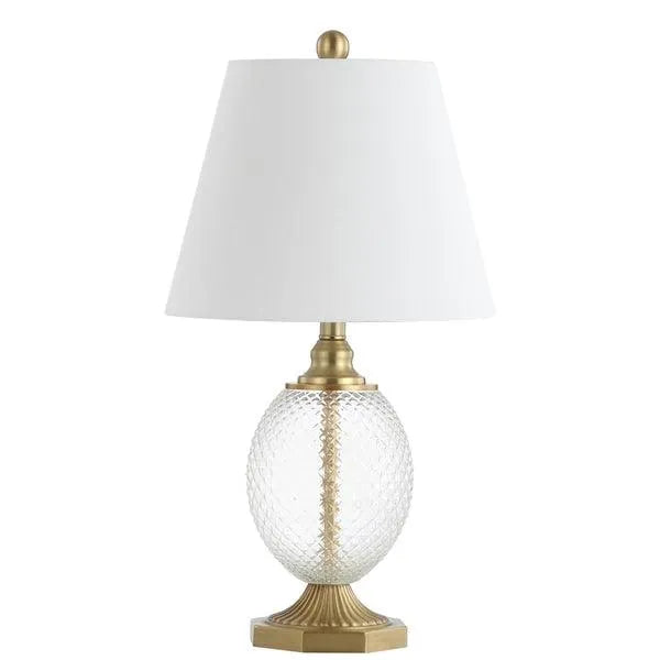 Safavieh Kaiden Clear-Brass Gold Table Lamp