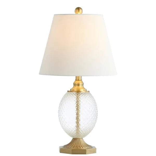 Safavieh Kaiden Clear-Brass Gold Table Lamp