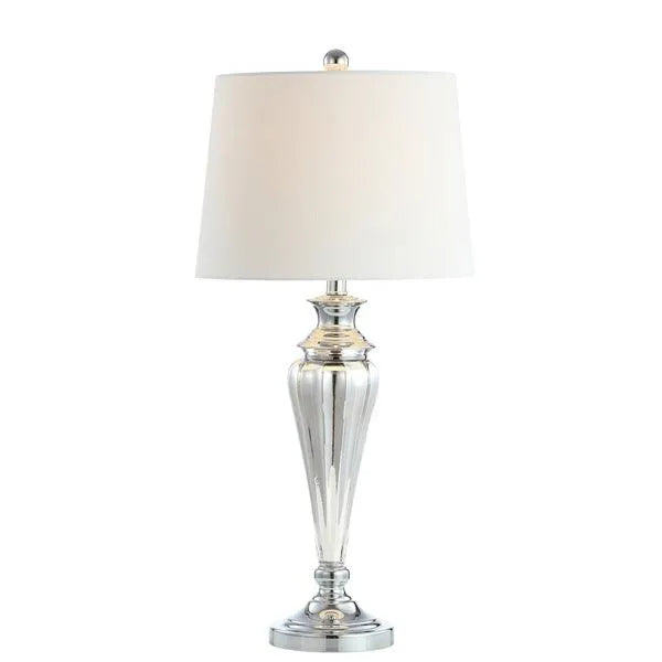 Safavieh Trent Deco Fluted Silver Table Lamp