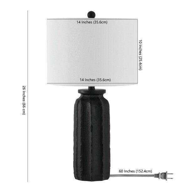 Safavieh Candri Matte Black Table Lamp