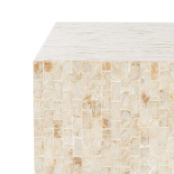 Safavieh Juno Mother of Pearl Mosaic Side Table