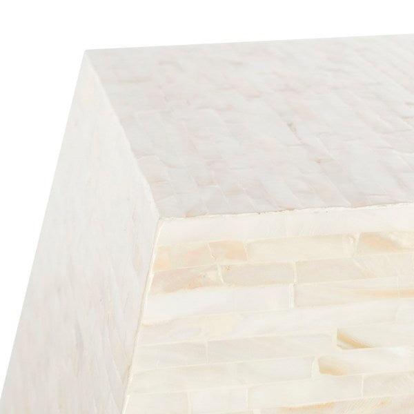 Safavieh Lea Mother of Pearl Mosaic Geometric Side Table