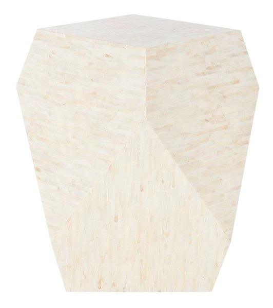 Safavieh Lea Mother of Pearl Mosaic Geometric Side Table