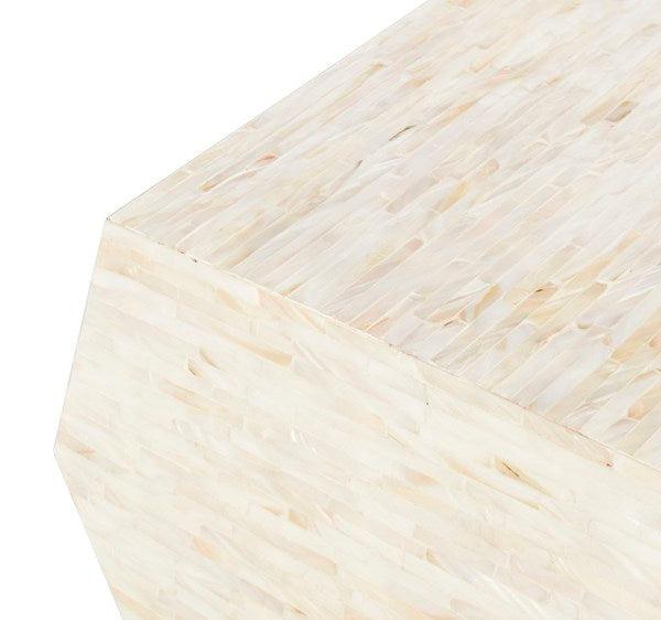 Safavieh Lea Mother of Pearl Mosaic Geometric Side Table